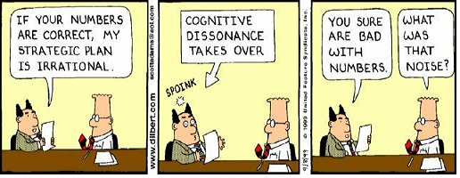 Cognitive Dissonance Takes Over